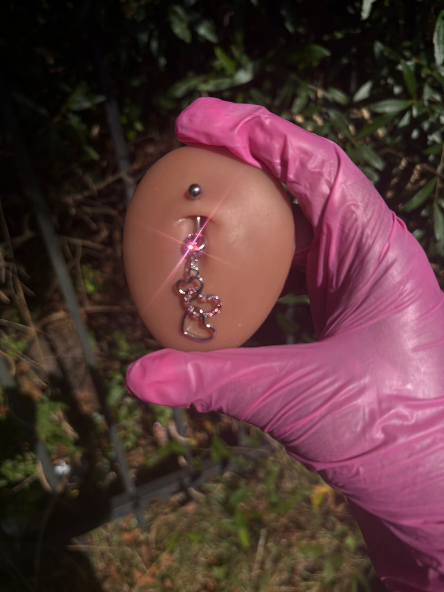 Triple Heart Belly Ring💕